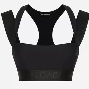 DOLCE & GABBANA jersey bralette top (size L)- NEW!